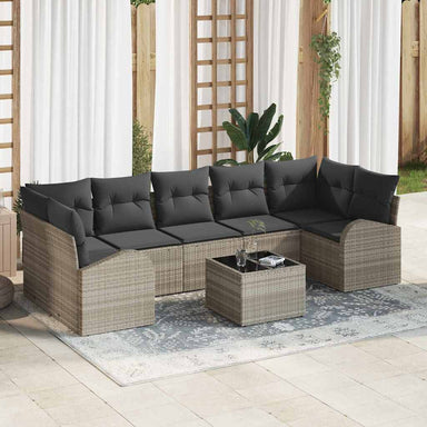 Tuin Sofa Set 8 st 7-Aantal zitplaatsen