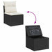 Tuin Sofa Set 9 st 8-Aantal zitplaatsen Zwart en Crème