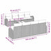 Tuin Sofa Set 9 st 8-Aantal zitplaatsen Grijs poly rattan