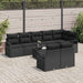 Tuinbankenset 9 st Zwart poly rattan