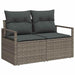 Bankstel 7 st Grijs poly rattan