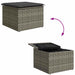 Bankstel 6 st Grijs poly rattan