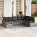 Bankstel 8 st Grijs poly rattan
