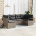 Tuinbankenset 6 st Grijs poly rattan