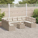 Tuinbankenset 10 st Beige en Crème poly rattan