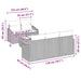 Bankstel 6 st Licht Grijs en Donker Grijs poly rattan