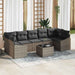 Bankstel 8 st Grijs poly rattan