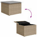 Bankstel 4 st Beige en Licht Grijs poly rattan