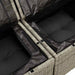 Bankstel 6 st Lichtgrijs poly rattan