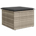 Bankstel 6 st Lichtgrijs poly rattan