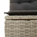Tuinbankenset 7 st Lichtgrijs poly rattan