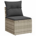 Tuinbankenset 7 st Lichtgrijs poly rattan