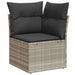 Tuinbankenset 7 st Lichtgrijs poly rattan