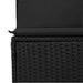 Tuinbankenset 8 st Zwart poly rattan