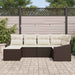 Tuin Eetset 6 st Bruin en Crème
