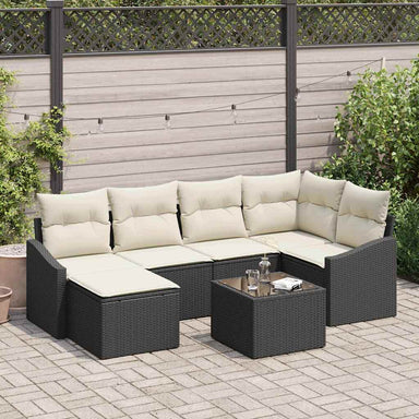Tuin Eetset 7 st Bruin en Crème