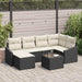 Tuin Eetset 7 st Bruin en Crème