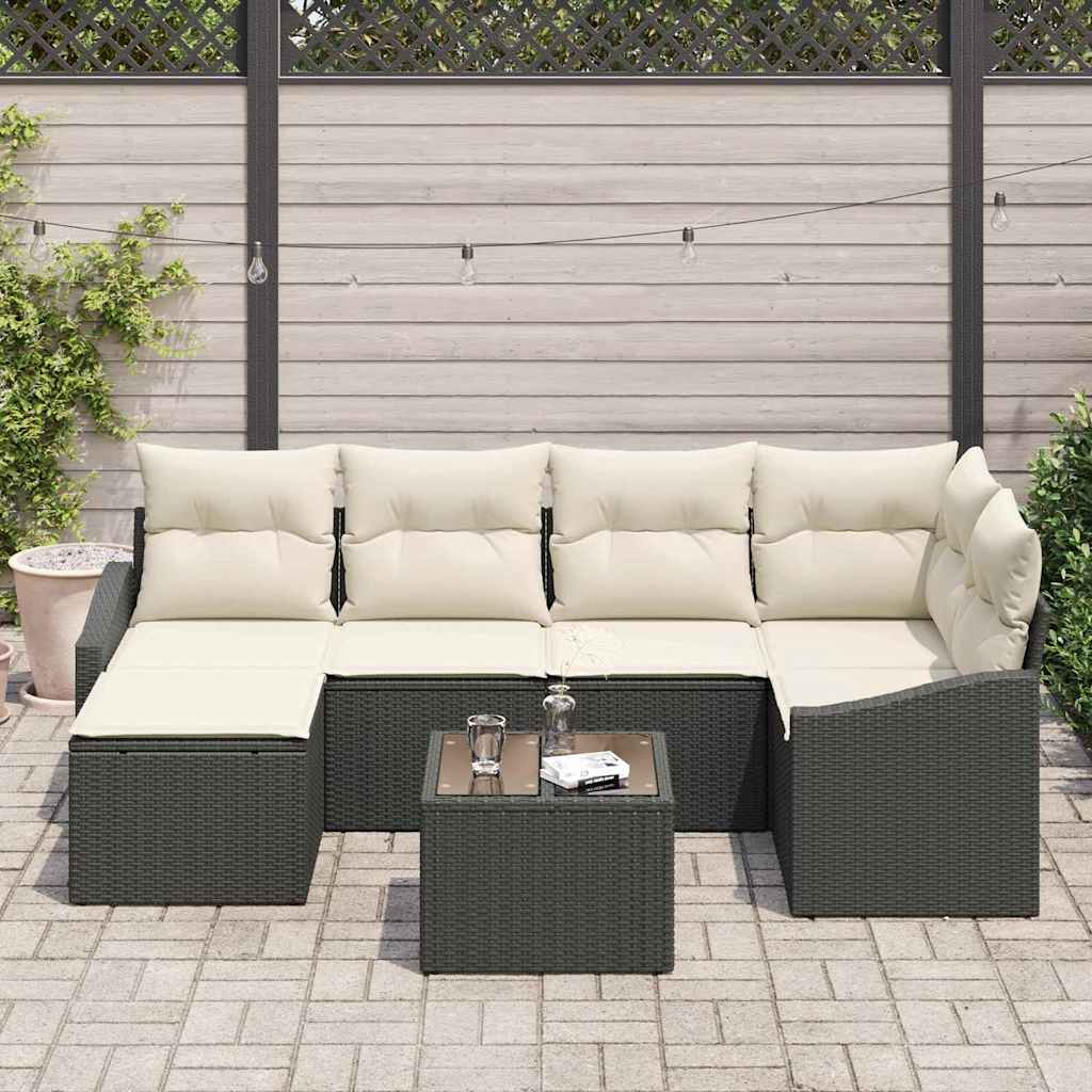 Tuin Eetset 7 st Bruin en Crème