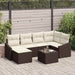Tuin Eetset 7 st Bruin en Crème