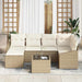 Tuin Eetset 7 st Beige en Crème