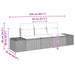 Tuinbankenset 3 st Zwart en Turquoise poly rattan