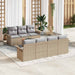 Tuinbankenset 8 st 7-Aantal zitplaatsen Beige en Licht Grijs