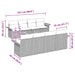 Tuinbankenset 9 st Grijs poly rattan