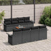Tuinbankenset 9 st Zwart poly rattan