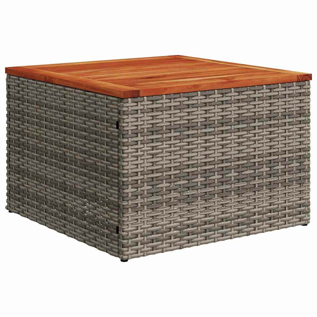 Tuinbankenset 9 st 8-Aantal zitplaatsen Grijs en Marineblauw