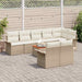 Tuinbankenset 9 st 8-Aantal zitplaatsen Beige en Crème