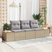Tuin Sofa Set 3 st 3-Aantal zitplaatsen beige en lichtgrijs