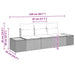 Tuin Sofa Set 3 st 3-Aantal zitplaatsen beige en lichtgrijs