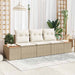 Tuin Sofa Set 3 st 3-Aantal zitplaatsen beige en crèmekleurig