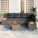 Tuin Sofa Set 5 st 5-Aantal zitplaatsen Grijs Poly riet