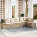 Tuinbankenset 6 st 6-Aantal zitplaatsen Beige en Crème