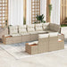 Tuinbankenset 8 st 8-Aantal zitplaatsen Beige en Crème