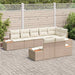 Tuinbankenset 8 st 8-Aantal zitplaatsen Beige en Crème