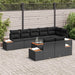 Tuinbankenset 8 st 8-Aantal zitplaatsen Zwart Polyrattan