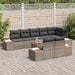 Tuinbankenset 8 st 8-Aantal zitplaatsen Grijs Polyrattan