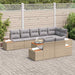 Tuinbankenset 8 st 8-Aantal zitplaatsen Beige en Licht Grijs