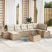 Tuinbankenset 8 st 7-Aantal zitplaatsen Beige en Crème