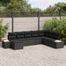 Tuinbankenset 9 st 8-Aantal zitplaatsen Zwart Polyrattan