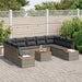 Tuinbankenset 5 st 9-Aantal zitplaatsen Grijs Polyrattan