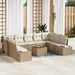 Tuinbankenset 5 st 9-Aantal zitplaatsen Beige en Crème
