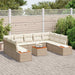 Tuinbankenset 5 st 9-Aantal zitplaatsen Beige en Crème