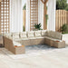 Tuinbankenset 10 st 10-Aantal zitplaatsen Beige en Crème