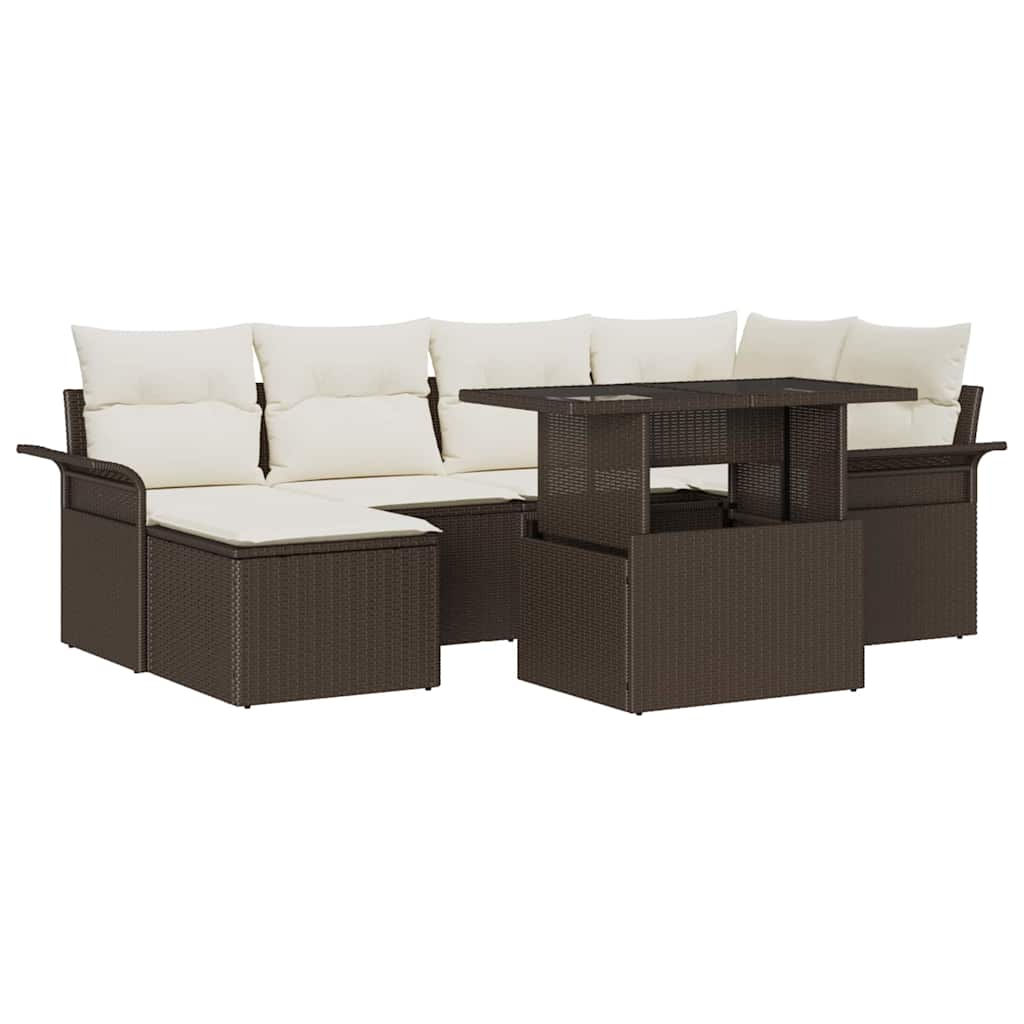 Tuin Sofa Set 7 st Bruin