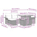 Tuin Sofa Set 7 st Bruin