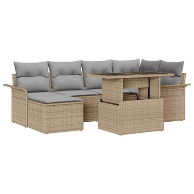 Tuin Sofa Set 7 st Beige