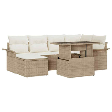 Tuin Sofa Set 7 st Beige
